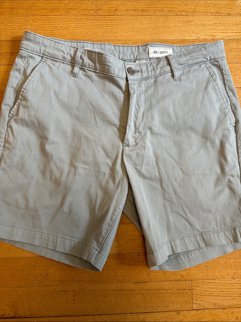 AG Cipher 7in inseam Gray Shorts waist:34